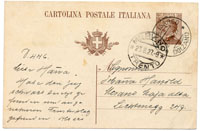 Postcard with printed stamp P56-B
