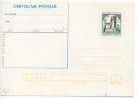 Postcard with printed stamp P200