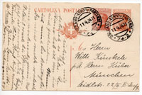 Postcard with printed stamp P56-B