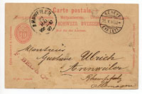 Postcard with printed stamp P23